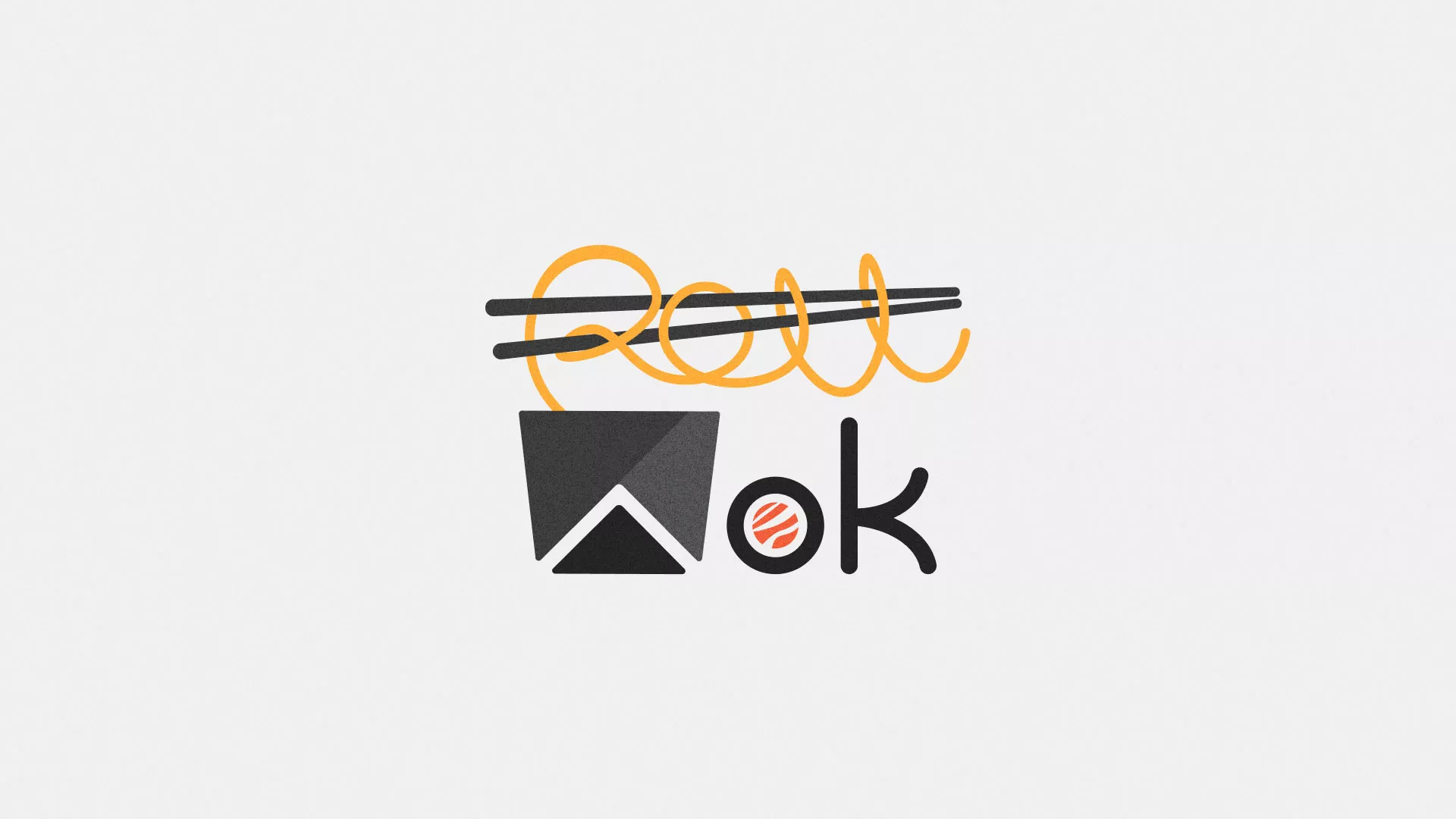 Разработка логотипа суши-бара «Roll Wok Club» в Димитровграде